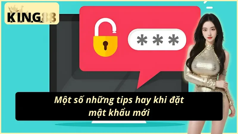Những tips quan trọng khi đặt lại mật khẩu mới trong cách lấy lại tài khoản King88